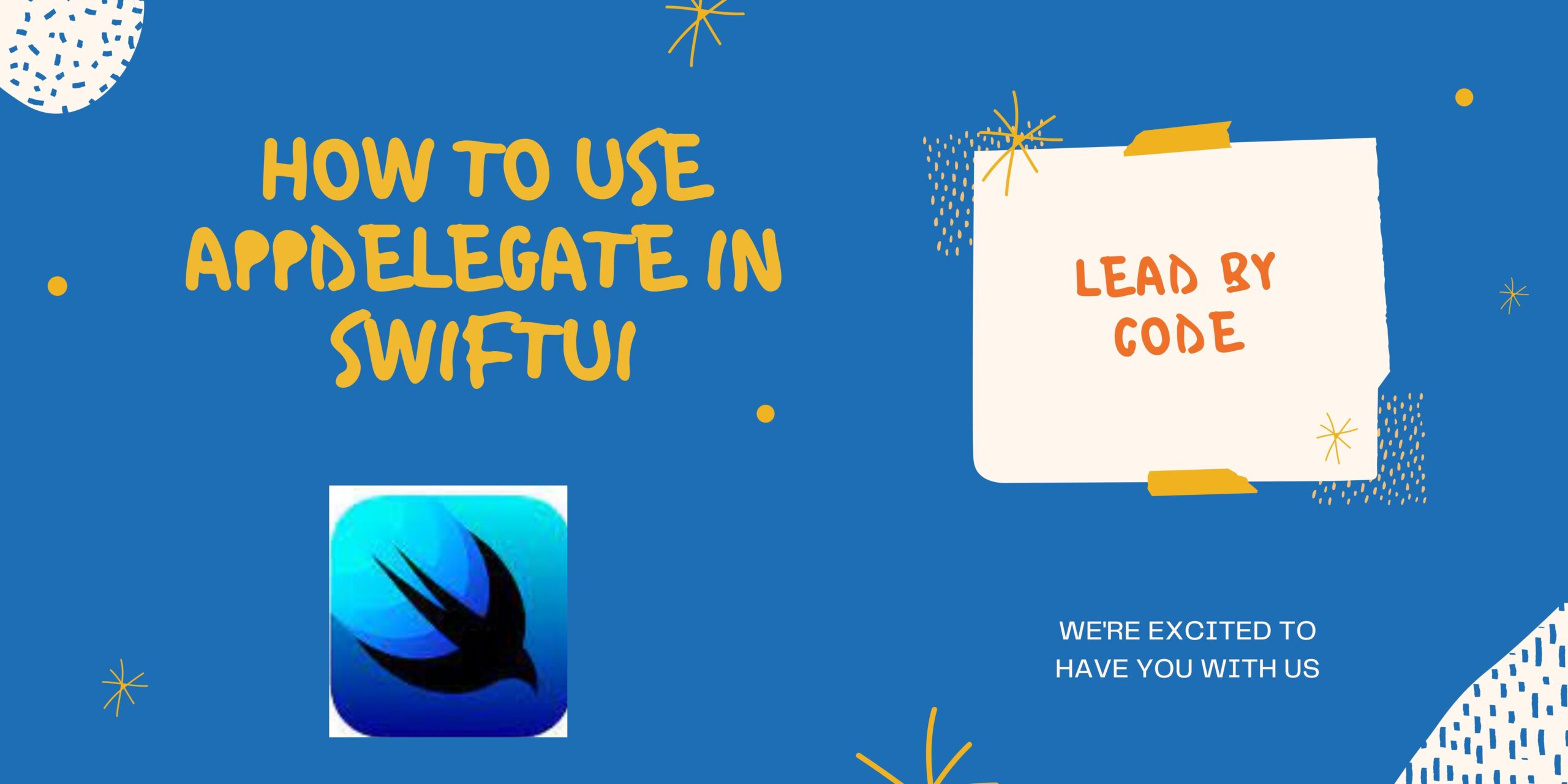 How To use AppDelegate In SwiftUI