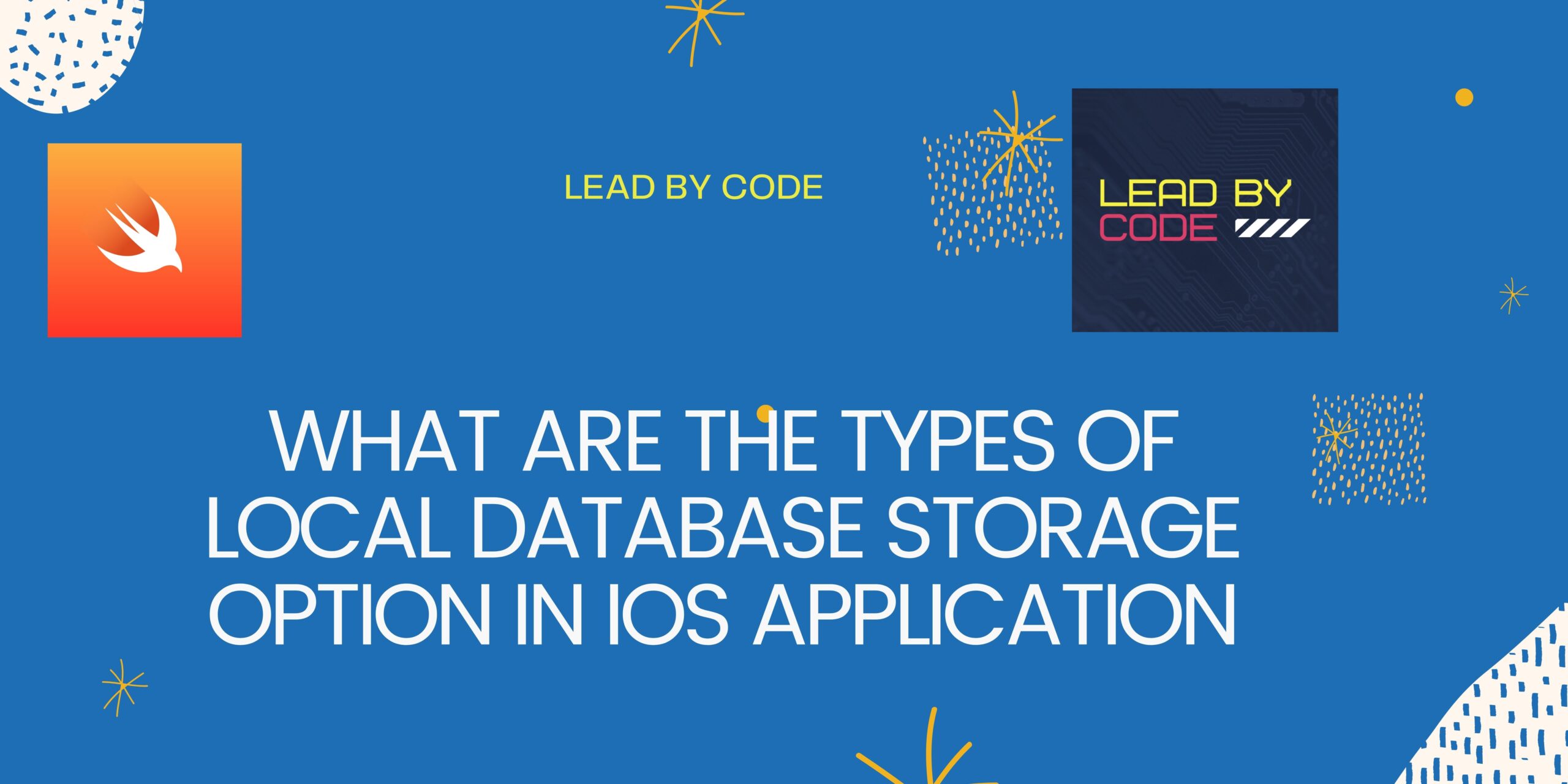 What are the Types of Local DataBase Storage option in iOS application